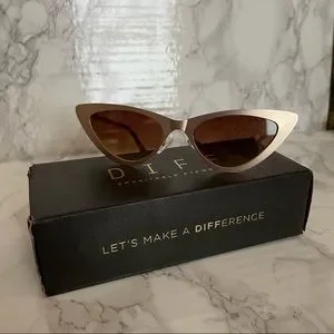 NWT Diff “Rae” Cat eye sunglasses Diff Eyewear | Accessories | Diff Rae Sunglasses Milky Pink  main image 2